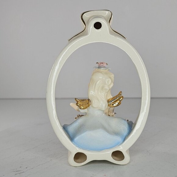 Vintage Lefton's Friday Angel Figurine Ceramic Collectible KW6949 1955 *Flaw* - Picture 3 of 8